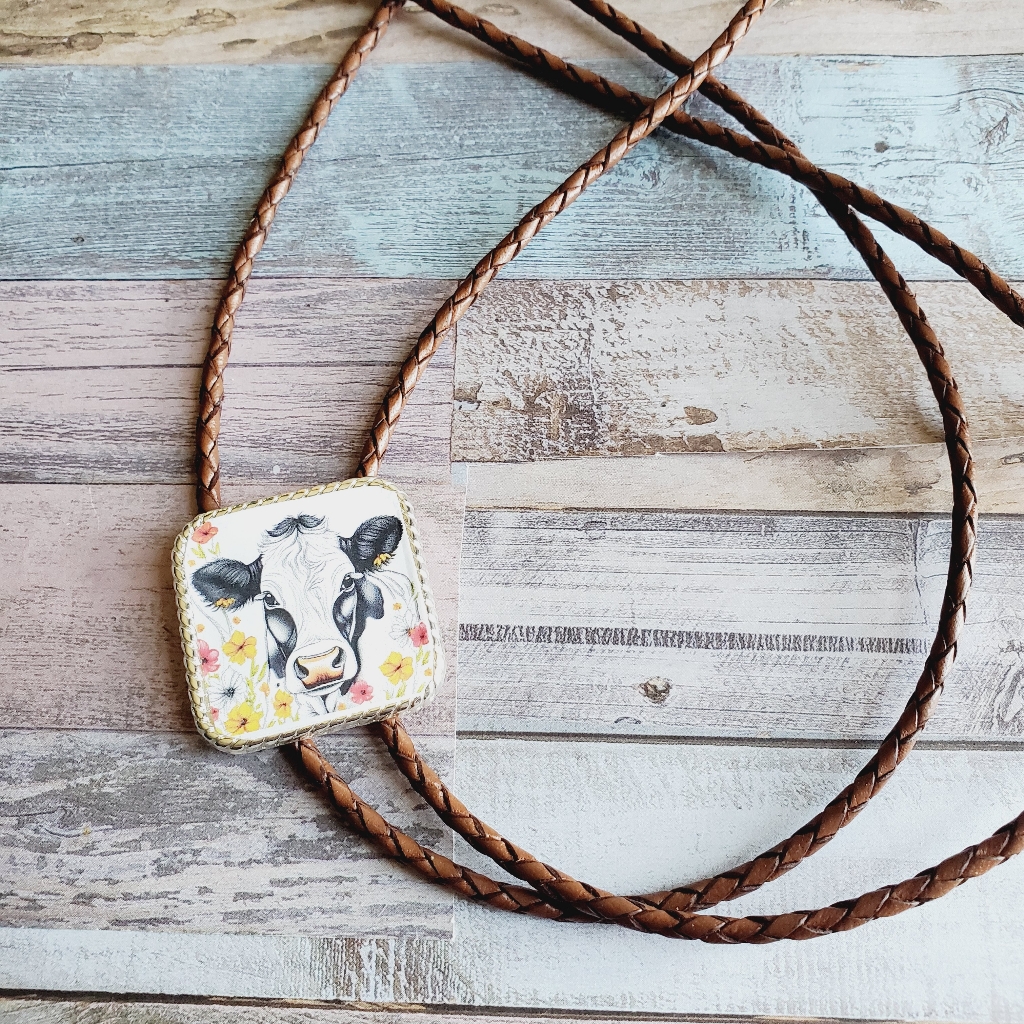 Handmade Western Bolo Tie Western Necklace Cowgirl Western Boho Rodeo Co